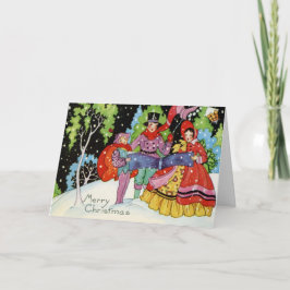 1900年代アールデコクリスマスカード シーズンカード