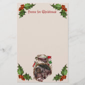 1900年代クリスマストレイン文房具ホーム 便箋 (正面)