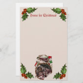 1900年代クリスマストレイン文房具ホーム 便箋 (正面/裏面)