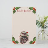 1900年代クリスマストレイン文房具ホーム 便箋 (スタンド正面)