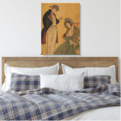 1900年代以前のアメリカのヴィンテージのアートイメージ キャンバスプリント (インサイチュ (寝室))