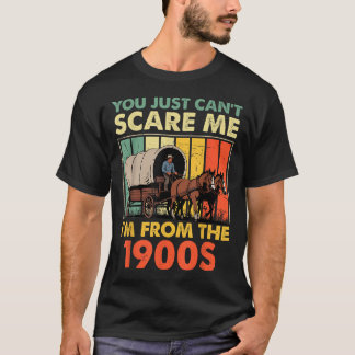 1900年代出身と言ってやるからな 面白い男性W Tシャツ