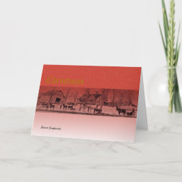 1900年代初めのクリスマスシーン シーズンカード