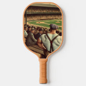 1900年代初期に野球を見ている強豪 ピックルボールラケット (正面)