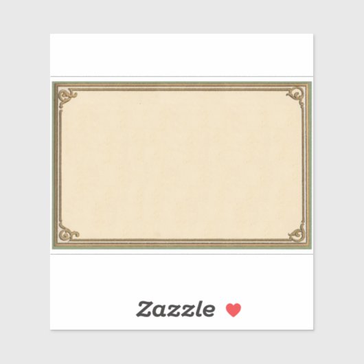 1900年代初期のフレーム シール (シート)