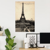 1900年代初期のヴィンテージエッフェルタワーのポスター ポスター (ホームオフィス)