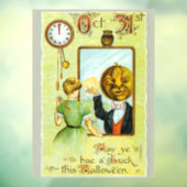 1900年代初期のヴィンテージハロウィーンの挨拶 ウィンドウサイン (シート3)