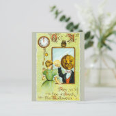 1900年代初期のヴィンテージハロウィーンの挨拶 シーズンポストカード (スタンド正面)