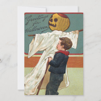 1900年代初期のヴィンテージハロウィーンの挨拶 招待状