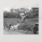 1900年代初期の古いゴーカート ポストカード (正面)