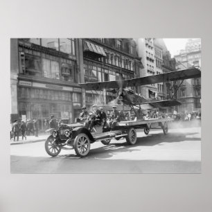 1900年代初期の7月のビプレーンの4日 ポスター