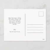 1900年代初頭かわいいヴィンテージフェスティバルクリスマス シーズンポストカード (裏面)