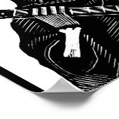 1900年代初頭のギター付きサンタミュエルテ ポスター (角)