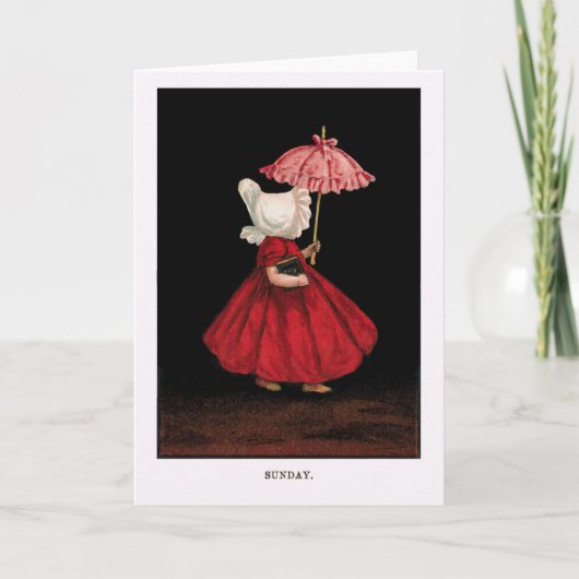 1900年代初頭のサンボンネットスー挨拶カード カード (正面)