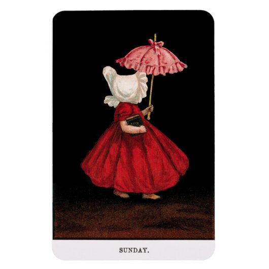 1900年代初頭のサンボンネット・スー・マグネット マグネット (縦)