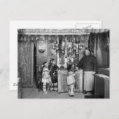1900年代初頭のチャイナタウンでの新年 シーズンポストカード (正面/裏面)