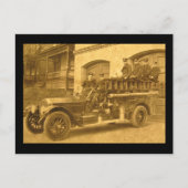 1900年代初頭のフックとラダーヴィンテージ ポストカード (正面)