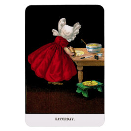 1900年代初頭の土曜日のサンボンネット・スー・マグネット マグネット