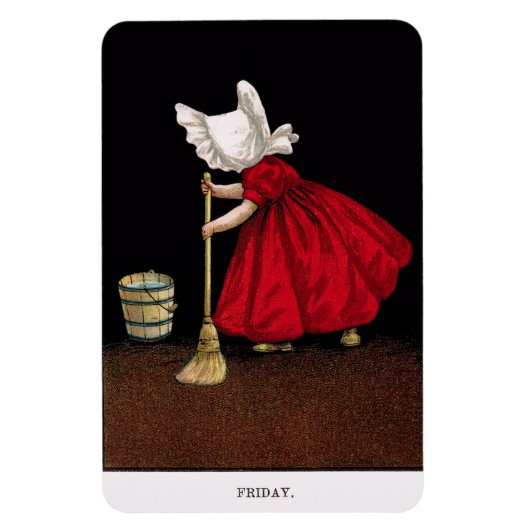 1900年代初頭の金曜サンボンネット・スー・マグネット マグネット (縦)