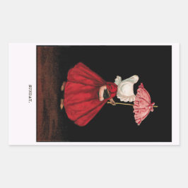 1900年代前半のサンデーサンボンネットスーステッカー 長方形シール