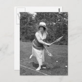 1900年代前半のテニスファッション ポストカード (正面/裏面)