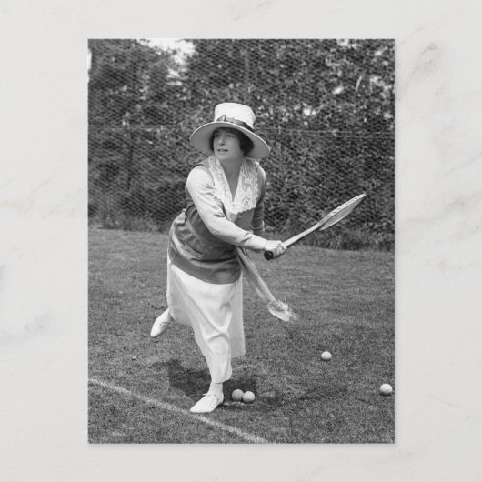 1900年代前半のテニスファッション ポストカード (正面)