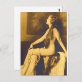 1900年代前半のピフランスのンアップ ポストカード (正面/裏面)