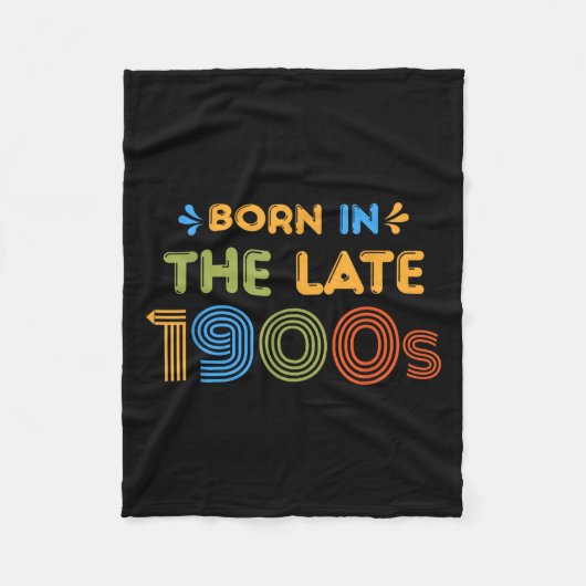 1900年代後半生まれ レトロ 80年代 90年代 おもしろユーモア フリースブランケット (正面)