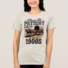 1900年代生まれです - 面白いヴィンテージ 1900年代の誕生日 トライブレンドTシャツ