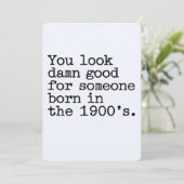 1900年代生まれにしては見た目がいいね、面白い 招待状 (スタンド正面)