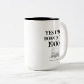 1900年代生まれマグカップ 冗談 ギフト ツートーンマグカップ (正面右)