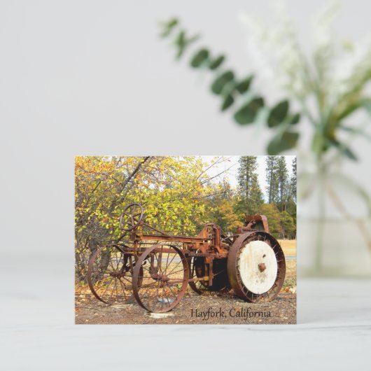 1900年初期のトラクター葉書 ポストカード (スタンド正面)