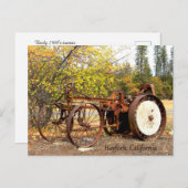 1900年初期のトラクター ポストカード (正面/裏面)