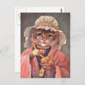 1900年初期の喫茶ヴィンテージはがき ポストカード (正面/裏面)