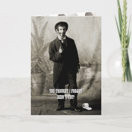 1900年頃のおもしろいトイレ紙男の写真 カード