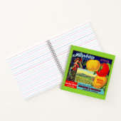 1900年頃のアップルトンリンゴのクレートラベル ノートブック (内部)