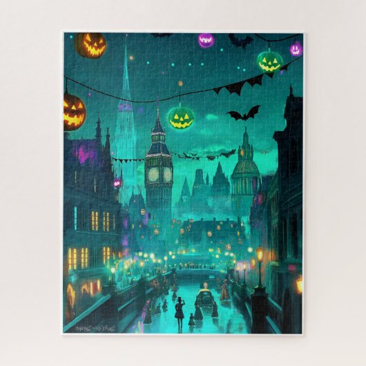 1900年頃のハロウィーンの風景画 ジグソーパズル (縦)