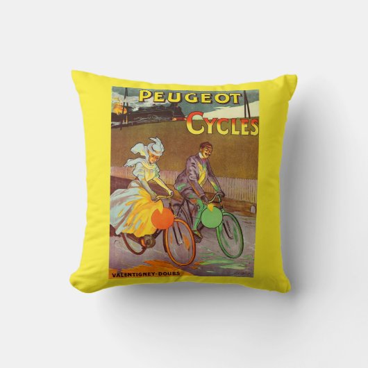 1900年頃のプジョー自転車と クッション (正面)