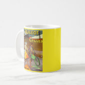 1900年頃のプジョー自転車と コーヒーマグカップ (正面左)