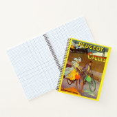 1900年頃のプジョー自転車と ノートブック (内部)