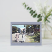 1900年頃のヴィンテージ ポート オー プリンス ハイチ ポストカード (スタンド正面)