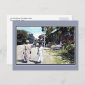 1900年頃のヴィンテージ ポート オー プリンス ハイチ ポストカード (正面/裏面)