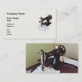 1900年頃の古いミシン 名刺 (正面/裏面)