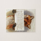 1900年頃:キツネはクリスマスの節を持つ ジグソーパズル (横)