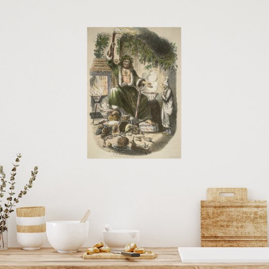 1900年頃:クリスマスプレゼントの幽霊 ポスター (キッチン)