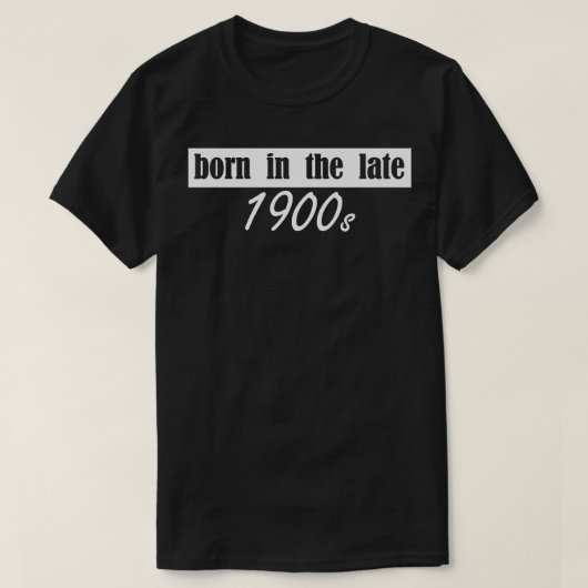1900生まれ代 Tシャツ (デザイン正面)