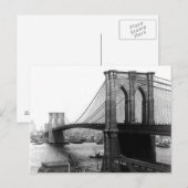 1900 East River Bridge NYCポストカード ポストカード (正面/裏面)
