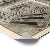 1900 Easton, PA & Phillipsburg, NJパノラママップ ポスター (角)