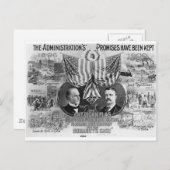 1900 Mckinley – テディ・ルーズベルト ポストカード (正面/裏面)