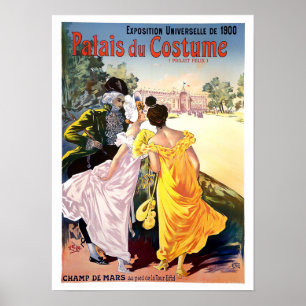 1900 Paris World Expo France vintage travel ポスター